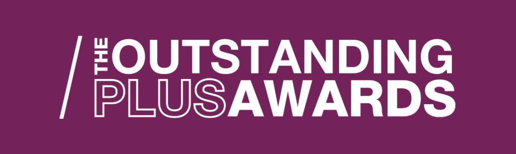The Outstanding PLUS Awards logo.